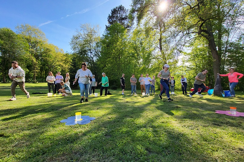 Laufspiele im Freien