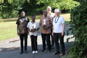 Jacques Sawadogo, Stella Gaitano, Dr. Norman Mukasa, Christian Maier, Dagmar Feldmann