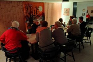 Gemütlicher Austausch