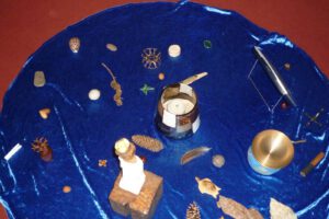 Liebevoll gestaltete Mitte