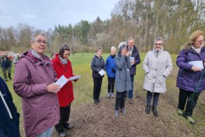 Weg zum Kreuz am Karfreitag